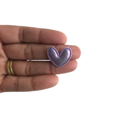 APLIQUE CORAÇÃO HOLOGRÁFICO - 1 UNIDADE - comprar online
