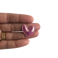 APLIQUE CORAÇÃO HOLOGRÁFICO - 1 UNIDADE - loja online