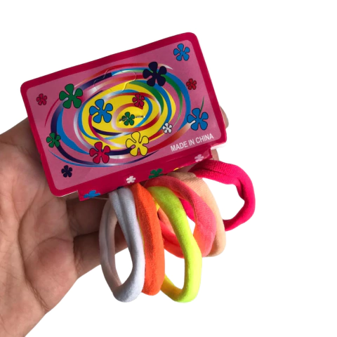 XUXINHA DE CABELO COLORIDA - 6 UNIDADES