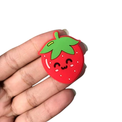 Aplique Frutinha Morango com Rostinho Emborrachado - 1 unidade - comprar online