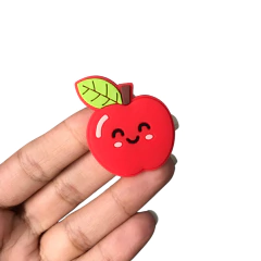 Aplique Frutinha Maçã com Rostinho Emborrachado - 1 unidade - comprar online