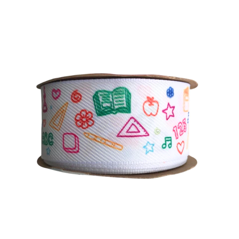 FITA SINIMBU ESTAMPADA MATERIAL ESCOLAR (38MM)