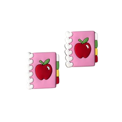 APLIQUE LIVRO ROSA ESCOLAR EMBORRACHADO - 1 UNIDADE