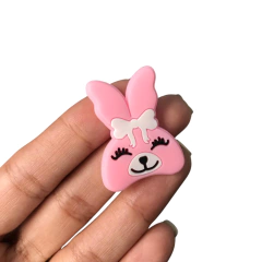 APLIQUE COELHO ROSA EMBORRACHADO - 1 UNIDADE - comprar online