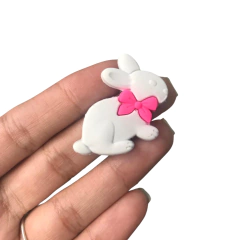 APLIQUE COELHO DE LACINHO EMBORRACHADO - 1 UNIDADE na internet