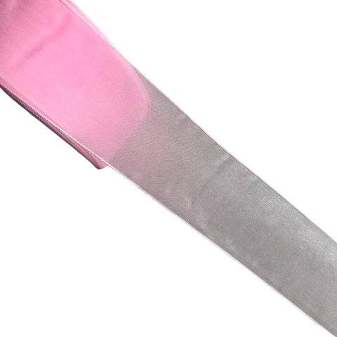 FITA DE ORGANZA ROSA (38MM) - 2 METROS