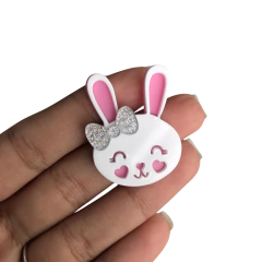 Aplique Coelho em Acrílico Para Laço - 1 Unidade - comprar online