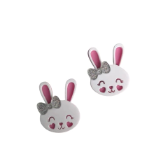 Aplique Coelho em Acrílico Para Laço - 1 Unidade