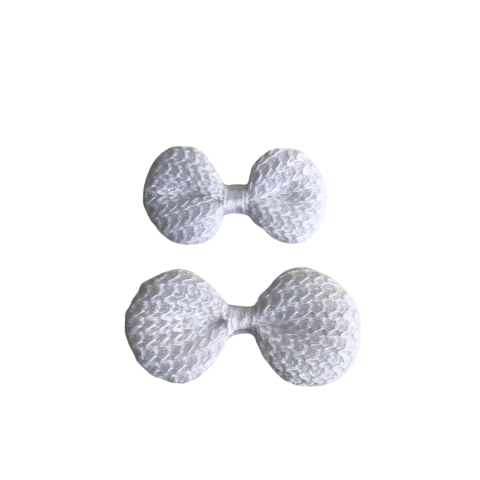 APLIQUE LACINHO CROCHÊ BRANCO - 5 UNIDADES