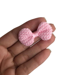 APLIQUE LACINHO CROCHÊ ROSA BEBÊ - 5 UNIDADES - comprar online