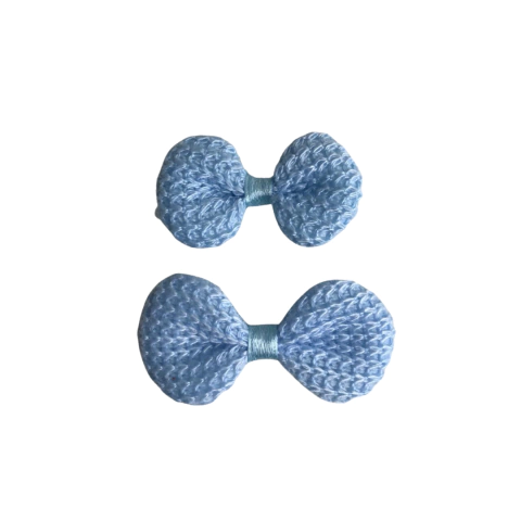 APLIQUE LACINHO CROCHÊ AZUL BEBÊ- 5 UNIDADES