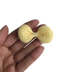 APLIQUE LACINHO CROCHÊ AMARELO - 5 UNIDADES na internet