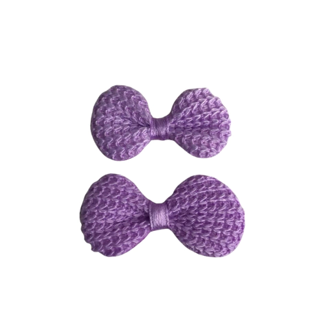 APLIQUE LACINHO CROCHÊ LILÁS - 5 UNIDADES