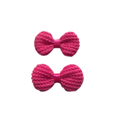 APLIQUE LACINHO CROCHÊ PINK- 5 UNIDADES