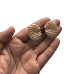 APLIQUE LACINHO CROCHÊ BEGE - 5 UNIDADES na internet