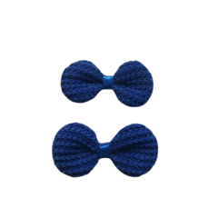 APLIQUE LACINHO CROCHÊ AZUL BIC - 5 UNIDADES