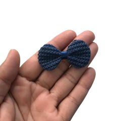 APLIQUE LACINHO CROCHÊ AZUL MARINHO - 5 UNIDADES na internet