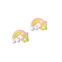 APLIQUE NUVEM ARCO ÍRIS CANDY EMBORRACHADO - 1 UNIDADE