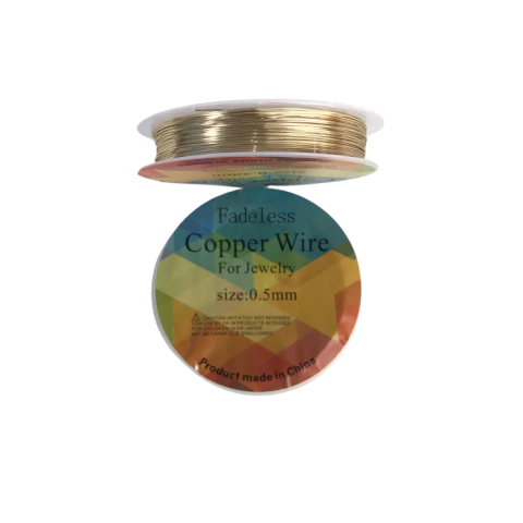 FIO CABELO DE ANJO COPPER WIRE DOURADO (0.5MM) - 1 UNIDADE
