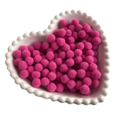 POMPOM MINI (10MM) - 100 UNIDADES - Loja da Laceira