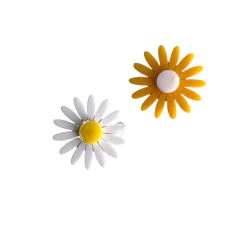 Aplique Flor Margarida em Acrílico - 1 Unidade