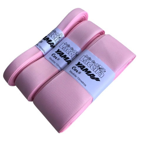FITA GORGURÃO LISA YAMA COR 123 (PEARL PINK)