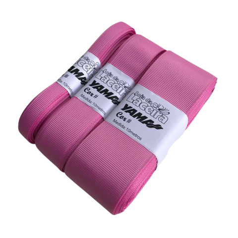 FITA GORGURÃO LISA YAMA COR 182 (ROSE BLOOM)