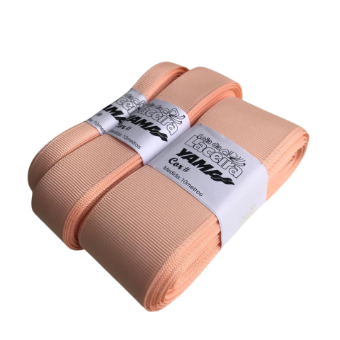 FITA GORGURÃO LISA YAMA COR 714 (PETAL PEACH)