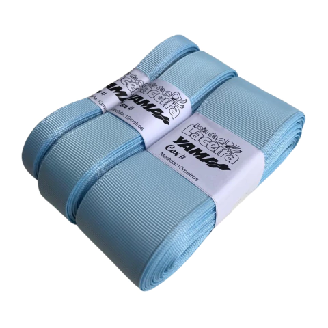 FITA GORGURÃO LISA YAMA COR 308 (BLUE TOPAZ)
