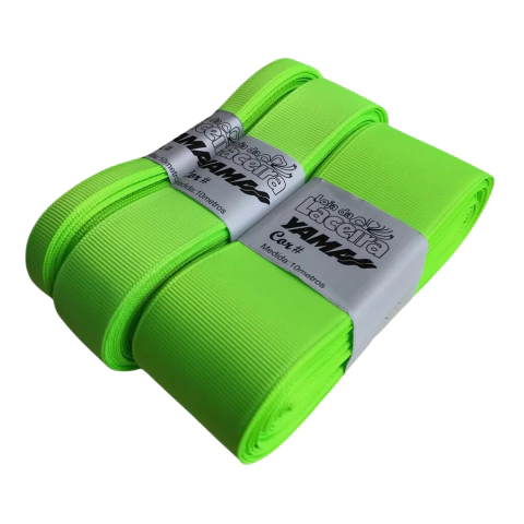 FITA GORGURÃO LISA YAMA COR 544 (KEY LIME)