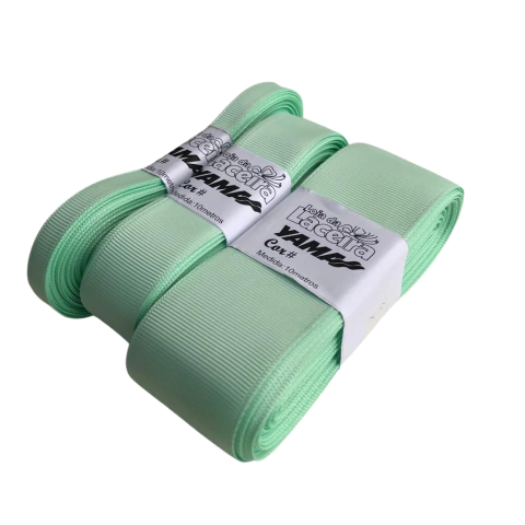 FITA GORGURÃO LISA YAMA COR 513 (PASTEL GREEN)