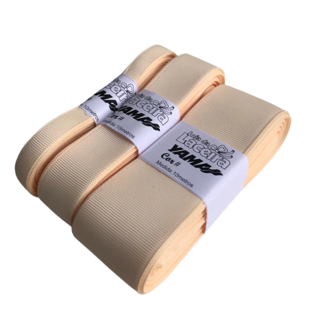 FITA GORGURÃO LISA YAMA COR 815 (CREAM)