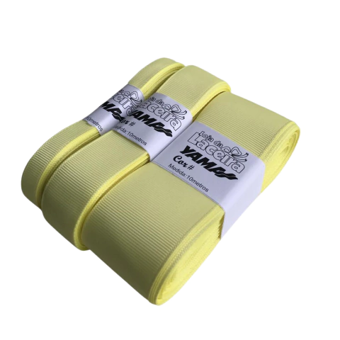 FITA GORGURÃO LISA YAMA COR 617 (BABY MAIZE)