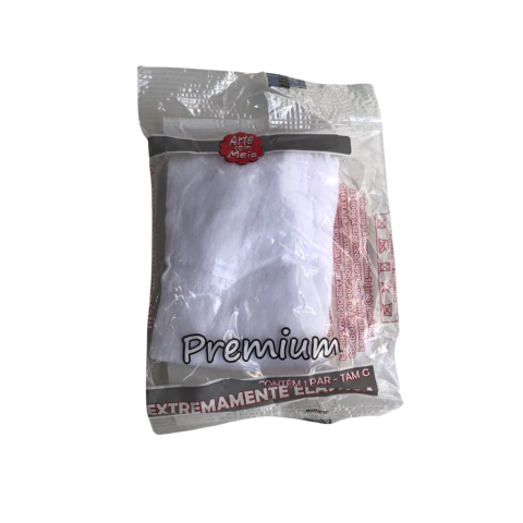 MEIA PARA ARTESANATO (PREMIUM) BRANCO - ARTE COM MEIA - 2 UNIDADES