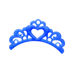 APLIQUE COROA EMBORRACHADO - 1 unidade - Loja da Laceira