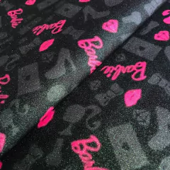 LONITA ESTAMPADA BARBIE GLITTER FINO (25X68CM) - 1 UNIDADE na internet