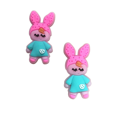 Aplique Metoo Rosa/Verde Água emborrachado - 1 unidade