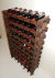 Adega Madeira Vinho 60 Garrafas Cor Imbuia C06 - Cevey Adegas e Artesanatos