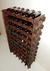 Adega Madeira Vinho 72 Garrafas Cor Imbuia C06 Cevey Adegas e Artesanatos - comprar online