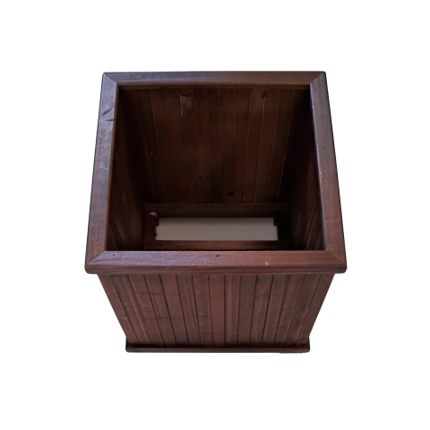 Vaso Cachepô Padrão Imbuia Cevey Adegas e Artesanatos