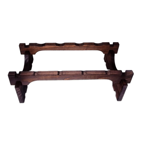 Adega Vinho Madeira Complemento 04 Garrafas Cor Imbuia C04 Cevey Adegas e Artesanatos