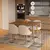 SILLA PANA BEIGE C/PATAS DE MADERA - tienda online