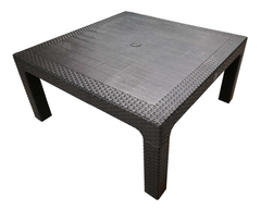 MESA SIMIL RATAN 90x90 RATONA - comprar online