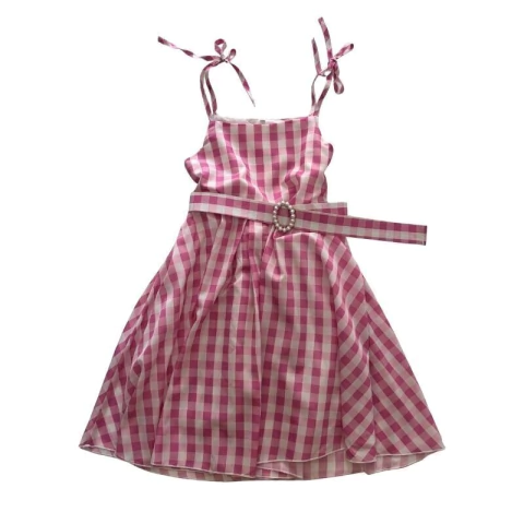 Vestido con cinto 7-8 años Nuevo (36325)