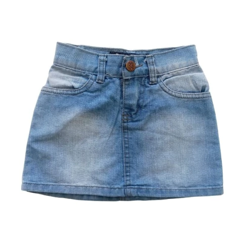 Pollera De Jean R Y C Talle 4 3-4 Años (23880)