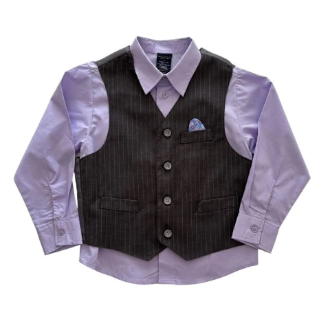 Camisa y Chaleco Nautica 7 años Nueva (36295)