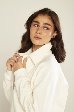 Casaco Polo - Off-White - comprar online