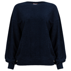 Sweatshirt Atoalhado - Azul Noite - comprar online