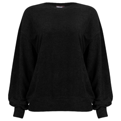 Sweatshirt Atoalhado - Preto - comprar online