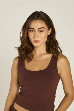 Regata Cotton - Marrom na internet